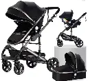 Carrito-de-Bebé-3-en-1-Ligero-y-Plegable-Negro.webp